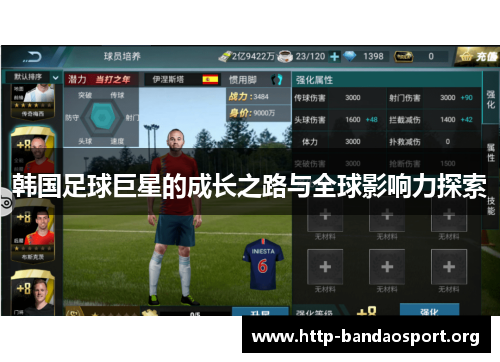 韩国足球巨星的成长之路与全球影响力探索